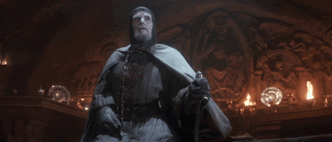 A .gif of the Grail Knight with the text, "He chose poorly."